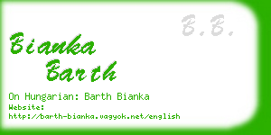 bianka barth business card